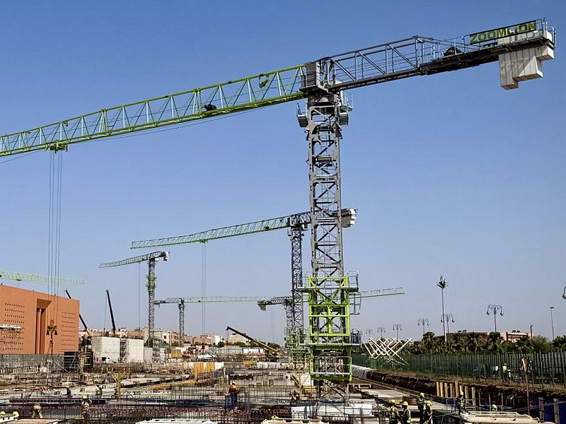 ZOOMLION's Intelligent Tower Crane Serves the Expansion of Morocco's Higher Education Institution