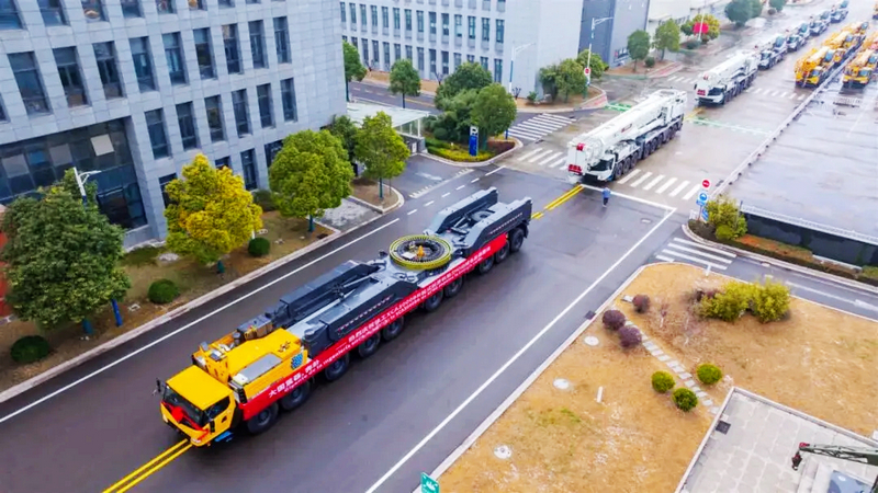 China’s Largest Exported All-Terrain Crane Sets Sail Again