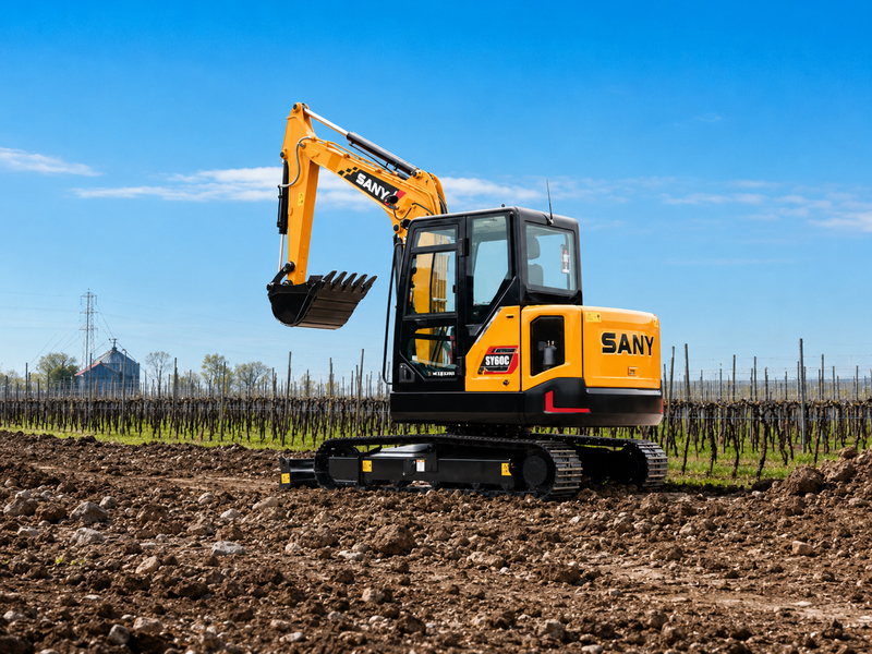 Compact, Powerful and Efficient: SANY SY60C Excavator for Urban Jobs