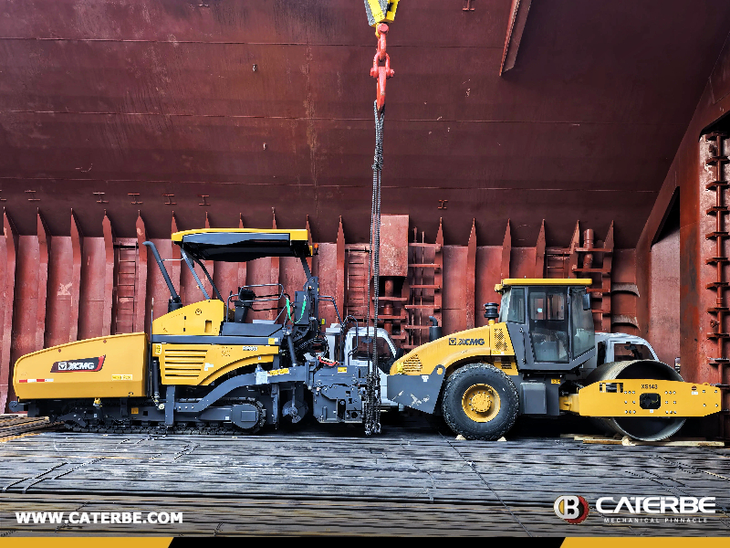 Algeria -  1 Unit XCMG Asphalt Paver RP603 and 1 XCMG Road Roller XS143