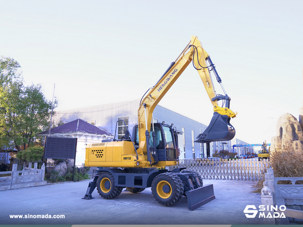 Kyrgyzstan - 1 Unit HENGWANG HWL150 Wheel Excavator